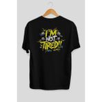 Ankhises Gym , Spor , Fitness Serisi 87 Arka Baskılı Oversize T-Shirt Erkek Kadın Pamuk Bisiklet Yaka Tişort - Siyah