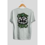 Ankhises Gym , Spor , Fitness Serisi 89 Arka Baskılı Oversize T-Shirt Erkek Kadın Pamuk Bisiklet Yaka Tişort - Beyaz - XL