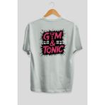 Ankhises Gym , Spor , Fitness Serisi 97 Arka Baskılı Oversize T-Shirt Erkek Kadın Pamuk Bisiklet Yaka Tişort - Beyaz