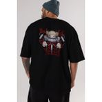 ankhises Himiko Toga 1 Anime Arka Baskılı Siyah Oversize T-Shirt Erkek Kadın