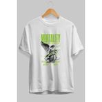 Ankhises Mentality Ön Baskılı Beyaz Oversize T-Shirt Erkek Kadın Pamuk Bisiklet Yaka Tişort