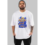 ankhises Naruto Uzumaki Anime Ön Baskılı Beyaz Oversize T-Shirt Erkek Kadın - XL