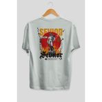 Ankhises Sevior Arka Baskılı Beyaz Oversize T-Shirt Erkek Kadın Pamuk Bisiklet Yaka Tişort - XL