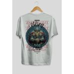 Ankhises Thor Arka Baskılı Beyaz Oversize T-Shirt Erkek Kadın Pamuk Bisiklet Yaka Tişort - XL