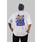 ankhisesNaruto Uzumaki Anime Arka Baskılı Beyaz Oversize T-Shirt Pamuk Erkek Kadın