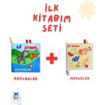 Anki Toys 2'li Hışırtılı Kitap Seti: Hayvanlar & Meyveler - Çok Renkli