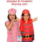 Ankitoys Hemşire & Itfaiyeci Kostüm Seti (4-6 Yaş) - Çok Renkli - 4 - 6 Yaş