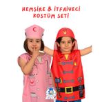 AnkiToys Hemşire & İtfaiyeci Kostüm Seti (4-6 Yaş)