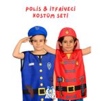 AnkiToys Polis & İtfaiyeci Kostüm Seti (4-6 Yaş)