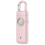ANKOSHUN Kadınlar için Şarj Edilebilir Kişisel Alarm - Kadınlar, Kızlar, Üniversite Öğrencisi, Joggers, Yaşlılar, Çocuklar, Siren Alarmı, USB Şarj, IPX3, Pembe için Güvenlik Alarmı Anahtarlığı