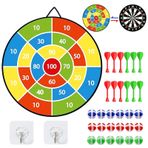ANKS 29 inç Çift Taraflı Çocuk Dart Tahtası Seti, Erkek Oyuncakları Çift Taraflı Dart Tahtaları 20 Yapışkan Toplu, 8 Dart, İç Mekan Dış Mekan Parti Oyunları Oyuncaklar Hediyeler 4 5 6 7 8 Yaş Erkek Kız ve