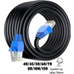 Anktek 30 Metre Cat6 Dış Ortam Dış Mekan internet Kablo EzRj45 Utp Yüksek Hız 2 Katlı - 30 mt