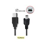 ANKTEK 5 Pin Mini Usb to Usb V3 Şarj ve Veri Aktarım Kablosu - 1.5 Metre