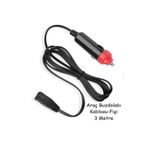 ANKTEK Araç Buzdolabı Kablosu Fişi (3 Metre) Çakmak Fişli 2x0,5 Mm