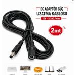Anktek Dc Adaptör Güç Uzatma Kablosu 5.5x2.1mm 12V Kamera Şerit LED Monitör Dvr/nvr...2 mt - 2mt