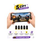 ANKTEK PUBG Mobil Oyun Eldiveni Fiber Oyuncu Eldiveni Başparmak Ucu Parmaklık 5 ÇİFT