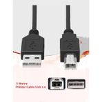 Anktek Yazıcı Kablosu USB 2.0 Printer Cable Hp Epson Canon Xerox Brother 5 Metre