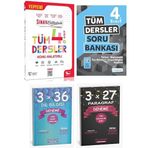 Anla Kazan 2026 Sınav + Tudem 4. Sınıf Tüm Dersler Konu Ve Soru Paragraf Dil Bilgisi Deneme 4Lü Set