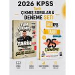 Anla Kazan Yayınları Dizgi Kitap 2026 Kpss Tarih Çıkmış Sorular & Kpss Tarih 25 Deneme Indeks Akademi Seti