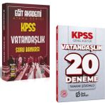 Anla Kazan Yayınları Eğit Akademi Kpss Vatandaşlık Atama Serisi Soru Bankası & Kpss Vatandaşlık 20 Deneme Çözümlü Deli Defteri Yayınları Seti