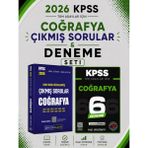 Anla Kazan Yayınları Pegem 2026 Kpss Coğrafya Çıkmış Sorular & Kpss Coğrafya 6 Deneme Evp Akademi Seti