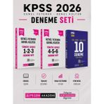 Anla Kazan Yayınları Pegem 2026 KPSS GK GY Deneme Seti Mesleki Hazırlık İçin 10 Deneme ve Türkiye Geneli Denemeler