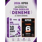 Anla Kazan Yayınları Pegem 2026 Kpss Ortaöğretim 10 Deneme & Kpss Tarih 6 Deneme Evp Akademi Seti