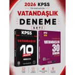 Anla Kazan Yayınları Pegem 2026 Kpss Vatandaşlık 30 Deneme & Kpss Vatandaşlık 10 Deneme Evp Akademi Seti