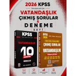 Anla Kazan Yayınları Pegem 2026 Kpss Vatandaşlık Çıkmış Sorular & Kpss Vatandaşlık 10 Deneme Evp Akademi Seti