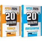 Anla Kazan Yayınları Yediiklim 2026 Kpss Türkçe + Matematik 20+20 Deneme 2 Li Set Yediiklim Yayınları