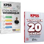 Anla Kazan Yayınları Yediiklim Yayınları Kpss Genel Kültür Etkinliklerle Vatandaşlık & Kpss Vatandaşlık 20 Deneme Çözümlü Deli Defteri Yayınları Seti