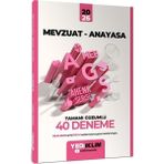Anla Kazan Yayınları Yeni Ags - Yediiklim 2026 Meb-Ags Mevzuat Anayasa 40 Deneme Çözümlü Ahenk Serisi Yediiklim Yayınları