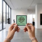 Anlam Dolu Kün Fe Yekün Ev Aksesuarı, Modern Hat Sanatı ve Minyatür Obje 10x10 cm, Değerli Hediye