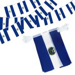Anley El Salvador İpli Bayrak Flama Banner – vatansever etkinlikler 15 Eylül Salvador Bağımsızlık Günü dekoru spor barları için 33 ft 38 bayrak