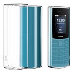 Anlxhj Nokia 105 4G 2023 için kılıf, cep telefonu kılıfı şeffaf yumuşak silikon TPU koruyucu kılıf Bumper Case Nokia 1054G 2023 için, şeffaf
