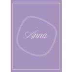Anna – Taccuino A4 Personalizzato con Righe e Copertina Viola Soft: Quaderno raffinato con nome stampato – 100 pagine rigate R1 – Per scrivere, pianificare e prendere appunti