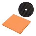 Annadue 0,2 mm Disk Sabitleyici Karbon Fiber CD DVD Stabilizör Tuning Mat Karbon Fiber Yapılmış Disk Sabitleyici Tüm Üstten Yükleme ve Tepsi Yükleme CD Oynatıcılar için Uygun (siyah)