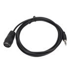 Annadue Din 5 Pin - 3.5mm Kablo, 5 Pin Din Dişi - 3.5mm Erkek Ses Adaptör Kablosu, Eski Hoparlör Sistemleri Için Profesyonel Saf Bakır Ses Dönüştürücü Kablosu, 1.5M