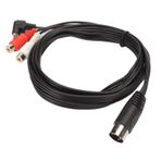 Annadue DIN 5Pin Erkek - 2 Dişi Ve 3,5 Mm Adaptör Kablosu Tak Ve Çalıştır Hoparlörler, Boks, Güç Amplifikatörleri, Stereo Sistemler Için Stereo Ses Uzatma Kablosu
