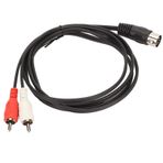 Annadue DIN - Kablosu, 5 Pin DIN Erkek - 2 Erkek Kablo, PVC DIN - Ses Adaptörü Kablosu CD Oynatıcı, VCR, DVD, Fono, LD - Dörtlü Stereo Sistemler Için