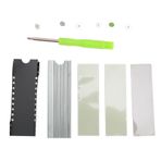 Annadue M.2 NVME 2280 SSD Soğutucu, Çift Taraflı Soğutma, Kolay Kurulum, Nano Termal Ped, İnce İşçilik, PC Için, Için, Slim Için (GREY)