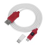 Annadue Telefon Modelleri için Derin Flaş Kablosu BL Blokları Mühendisliği için Açık Bağlantı Noktası 9008 Tip C Adaptörü (Beyaz + Kırmızı)
