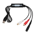 Annadue USB 2.0 Ses Yakalama Kartı, Yazılımlı CD Kayıt Bandı Için Stereo Ses Yakalama Cihazı, Çeşitli İşletim Sistemleri Için Kompakt Ve Taşınabilir