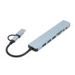 Annadue USB C Hub, 1 Tip C, 1 USB 3.0, 3 USB 2.0, 3,5 Mm Jak, Hafıza Kartı Okuyucu, Dizüstü Bilgisayar Için 500M/s Veri Aktarım Hızı, Hızlı Şarj Ile Alüminyum Alaşımlı USB Bağlantı