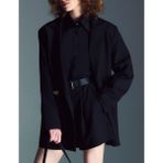 Annalisa Siyah Oversize Kadın Ceket - 1
