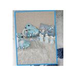 Anne Bebek 4 Lü Hediyelik Set Erkek Bebek TakıYastığı Ledli Pano Magnet MRH0161