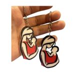 Anne Bebek Anahtarlık - Anneler Günü Hediyesi - 2'li 3D Baskı - Modern Annelik Figürü - Anlamlı Hediyelik
