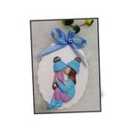 Anne Bebek Desenli Erkek bebek Hediyelik Magnet 10 adet MRH0135
