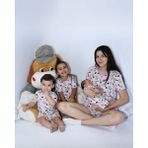 Anne Bebek Pijama Takımı Kombin Inek Desen Kısakol Şort (Tek Tek Satılmaktadır)