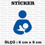 Anne Bebek Var Dikkat 2 Adet Sticker Otomobil Motosiklet Kask Atv Laptop Pc Tablet Buzdolabı Kapı Cam Araba Sticker Etiketleri